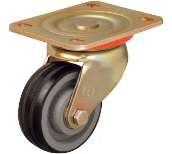 Изображение товара Колесо с поворотной платформой 125 мм EMES ED01VBR125X40