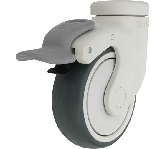 Изображение товара Колесо с кронштейном, тормозом и креплением под болт 100 мм EMES EC04MBT100X32F12