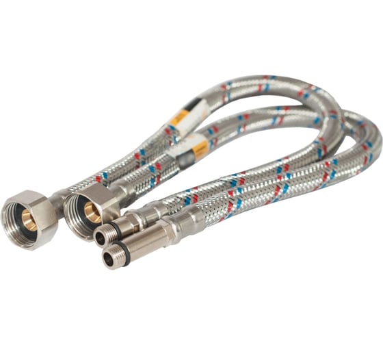 Изображение товара Подводка для смесителя М-10, 12 мм, пара, 100 см Профитт 4827332
