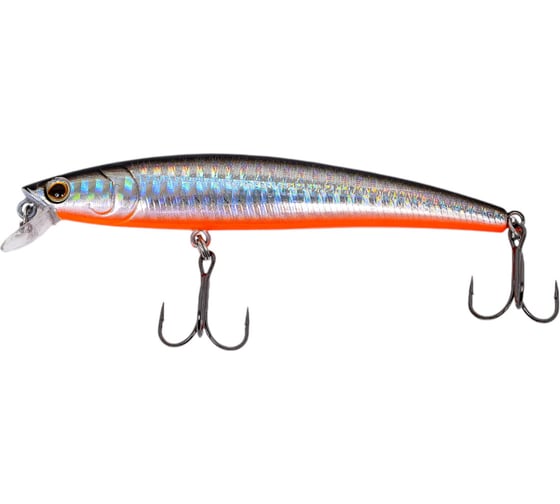 Изображение товара Воблер Strike Pro Arc Minnow 105F цвет: A70-713 Black Silver OB JL-092F#A70-713