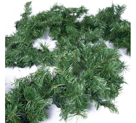 Изображение товара Еловый шлейф NEON-NIGHT длиной 2.7м, влагозащищенный, с гирляндой, эффект мерцания, тёплый белый 307-116