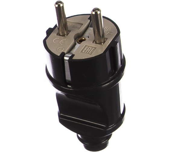 Изображение товара Вилка ЭРА Vx2-B Vx2 с/з прямая 16A черная Б0039674