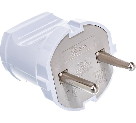 Изображение товара Вилка ЭРА Vx1-W Vx1 б/з прямая 10A белая Б0039671