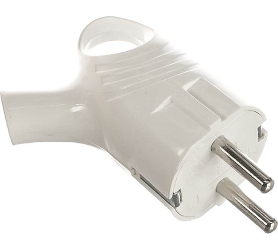 Изображение товара Угловая вилка ЭРА Vx4-W Vx4 с/з с кольцом 16A белая Б0039676