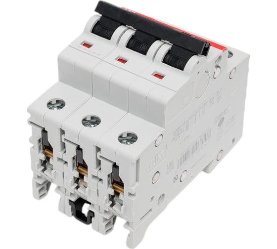 Изображение товара Автоматический трехполюсный выключатель ABB 20А С S203 6кА 2CDS253001R0204