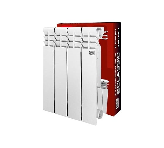 Изображение товара Радиатор STI AL 350/80 4 секции Т0000001025