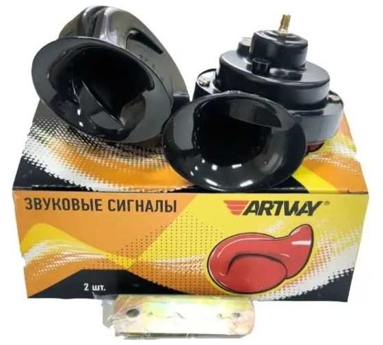 Изображение товара Звуковой сигнал Artway 12в, черный цвет, без реле AW-005