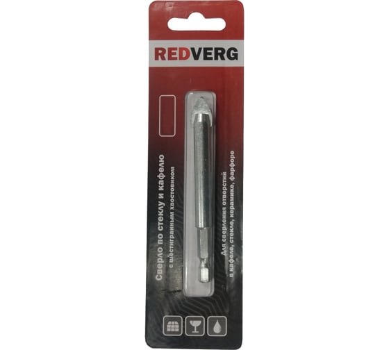 Изображение товара Сверло по стеклу и керамике 12 мм REDVERG 6621204