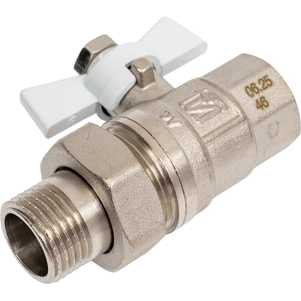 Изображение товара Шаровой кран STI накидная гайка, 15, бабочка 3663