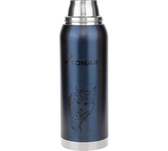 Изображение товара Термос Тонар HS.TM-056-G/ 750ML с ситечком, зеленый, 2 крышки-кружки 00000352906