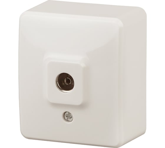 Изображение товара Розетка TV ЭРА 11-3201-02 одиночная, ОУ, IP20, Эксперт, слоновая кость Б0020725