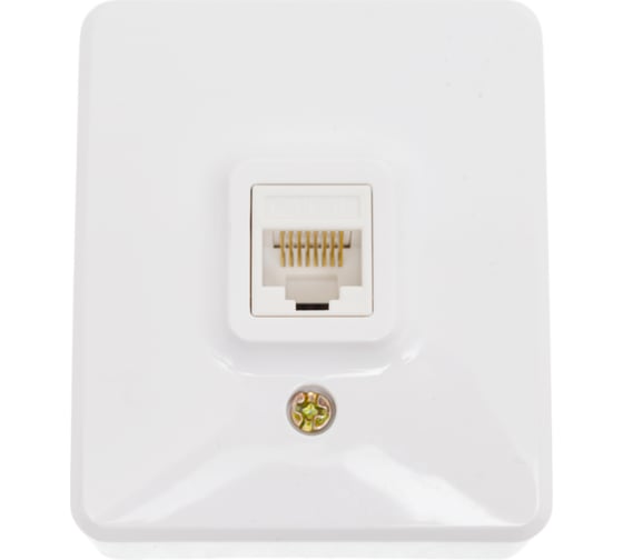 Изображение товара Информационная розетка ЭРА 11-3203-01 RJ45, открытой установки, IP20, Эксперт, белый Б0020730