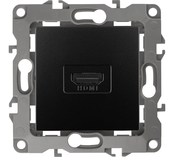 Изображение товара Розетка ЭРА 12-3114-05 HDMI, IP20, 12, антрацит Б0027485