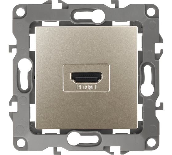 Изображение товара Розетка ЭРА 12-3114-04 HDMI, IP20, 12, шампань Б0027484