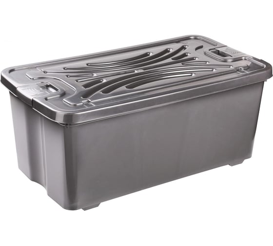 Изображение товара Прямоугольный контейнер ЗПИ Альтернатива Эконом 75 л, с крышкой М7359