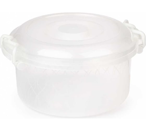 Изображение товара Контейнер ЗПИ Альтернатива 5 л, круглый, с ручками, прозрачный М097