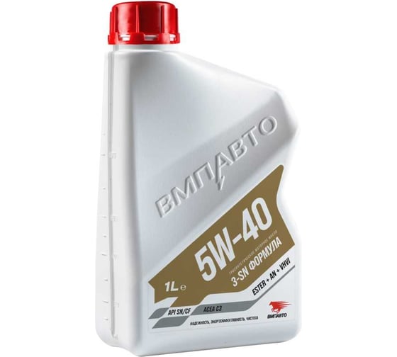 Изображение товара Моторное масло ВМПАВТО 3-SN 5W40, С3, SN/CF, канистра 1л 9226