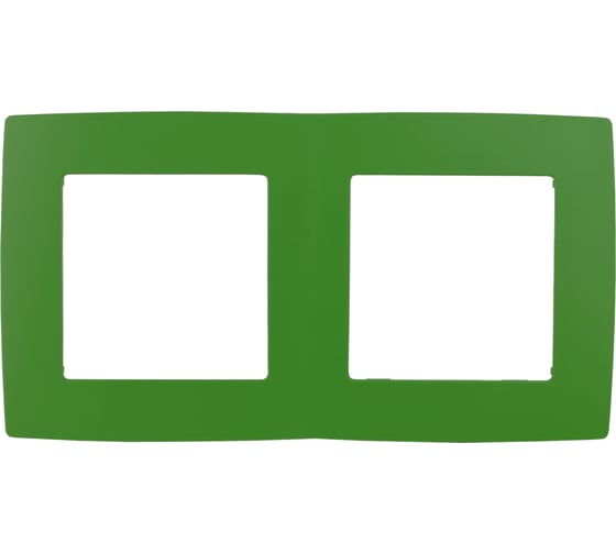 Изображение товара Рамка на 2 поста ЭРА 12-5002-27 12, зелёный Б0019401