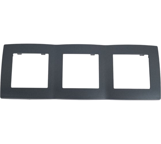 Изображение товара Рамка на 3 поста ЭРА 12-5003-12 12, графит Б0019374