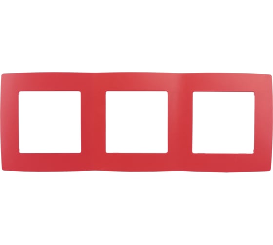 Изображение товара Рамка на 3 поста ЭРА 12-5003-23 12, красный Б0019406
