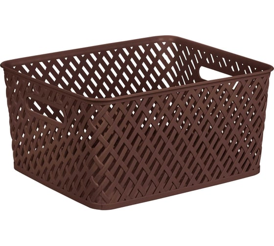 Изображение товара Корзина ЗПИ Альтернатива Плетенка 350x290x175 мм, коричневый М3503