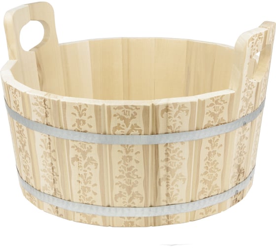 Изображение товара Ушат Банная линия 17 л, тиснение arto 12-706