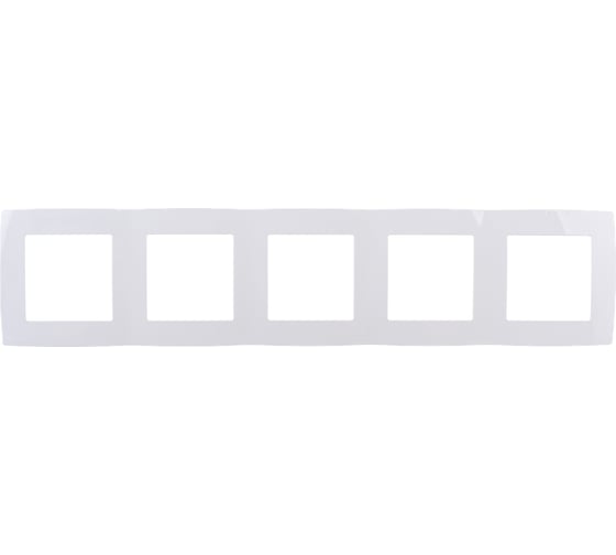 Изображение товара Рамка на 5 постов ЭРА 12-5005-01 12, белый Б0014781