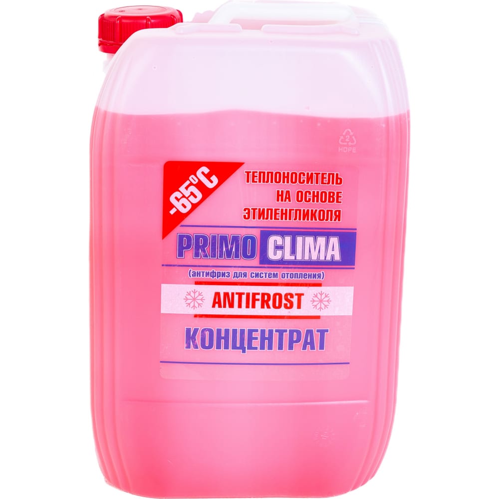 Теплоноситель Primoclima Antifrost теплоноситель теплосила 968566 30°c 20 кг этиленгликоль