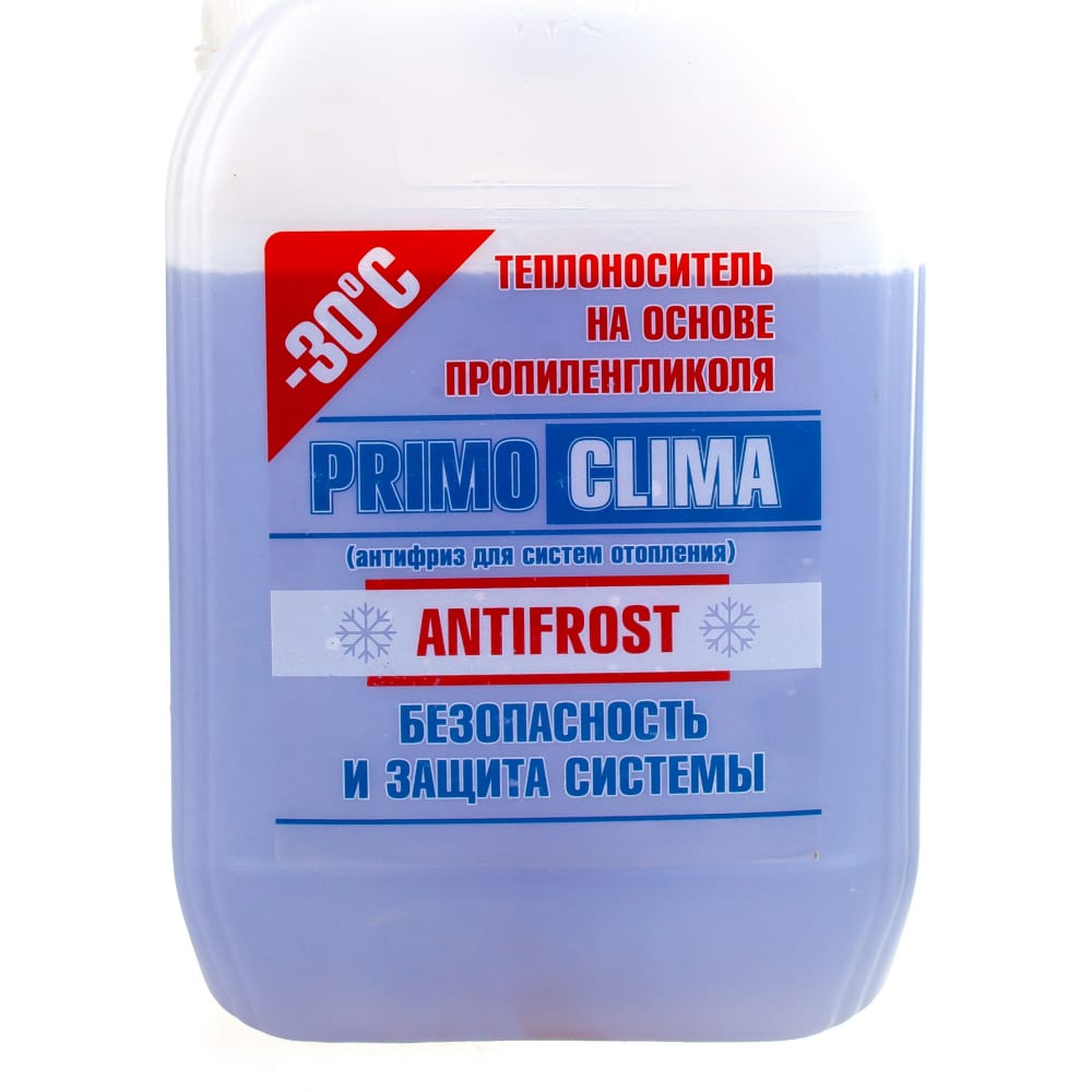 фото Теплоноситель пропиленгликоль -30с, 10 кг, канистра, цвет синий primoclima antifrost pa -30c 10