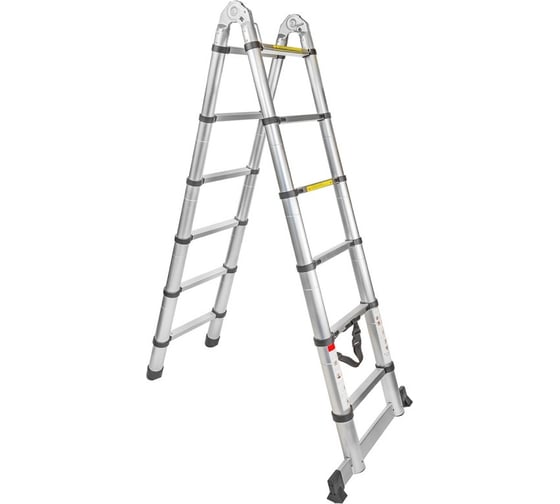 Изображение товара Телескопическая лестница-стремянка Forsage алюминиевая бытовая 1.9+1.9м (6+6 ступ.) F-UP190-M 54154