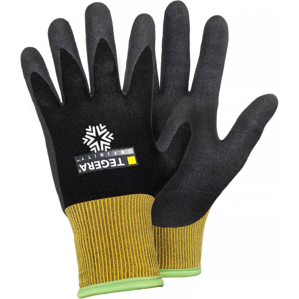 Рабочие нитриловые перчатки TEGERA 1 пара варежек зима теплые перчатки для пальцев утолщенные унисекс наружные аксессуары вязаные перчатки
