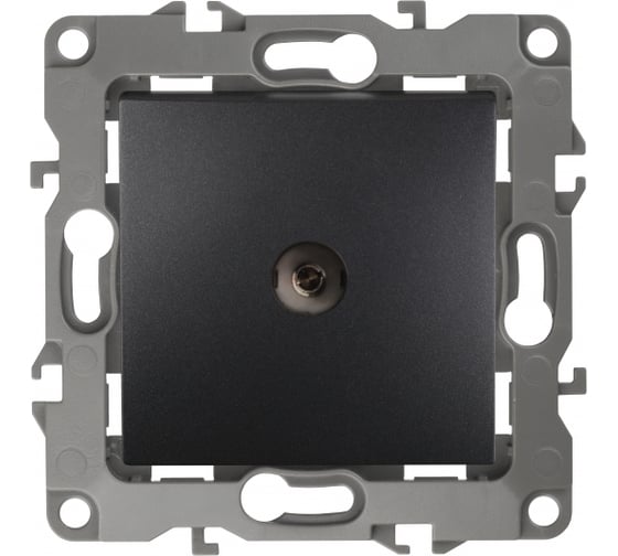Изображение товара Розетка TV ЭРА 12-3102-05 проходная, IP20, 12, антрацит Б0027435