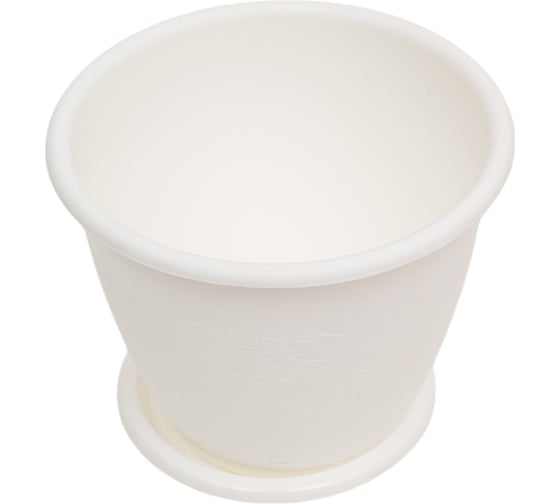 Изображение товара Цветочный горшок ЗПИ Альтернатива Розалия 3.2 л, белый М1523