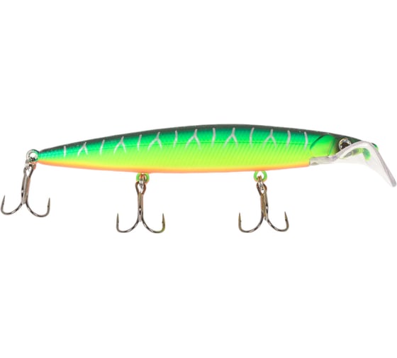 Изображение товара Воблер Strike Pro Scooter Minnow 110F цвет: A223S-RP Pearl Mat Tiger EG-186F#A223S-RP