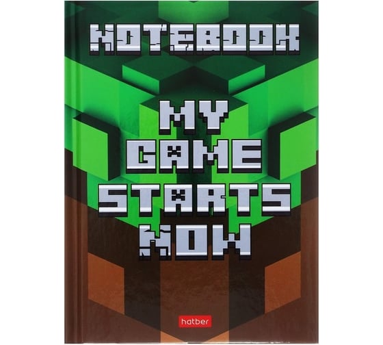 Изображение товара Записная книжка Hatber 48л А6 клетка твердый переплет  Моя игра, 36шт. 082311