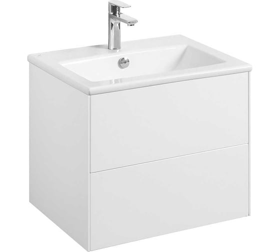 Изображение товара Сохо AQUATON 60 Тумба Белый глянец (БЕЗ УМЫВАЛЬНИКА"Элина-60") 00084506 1A258001AJ010