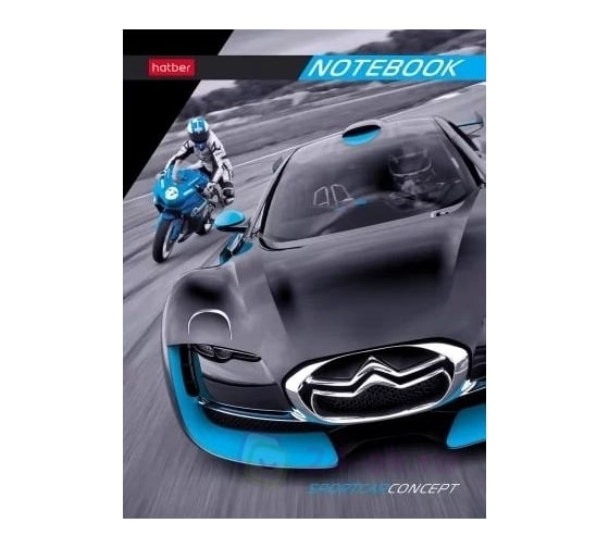 Изображение товара Записная книжка Hatber 64л А6 клетка/линия твердый переплет матовая ламинация На скорости, 40шт. 082501