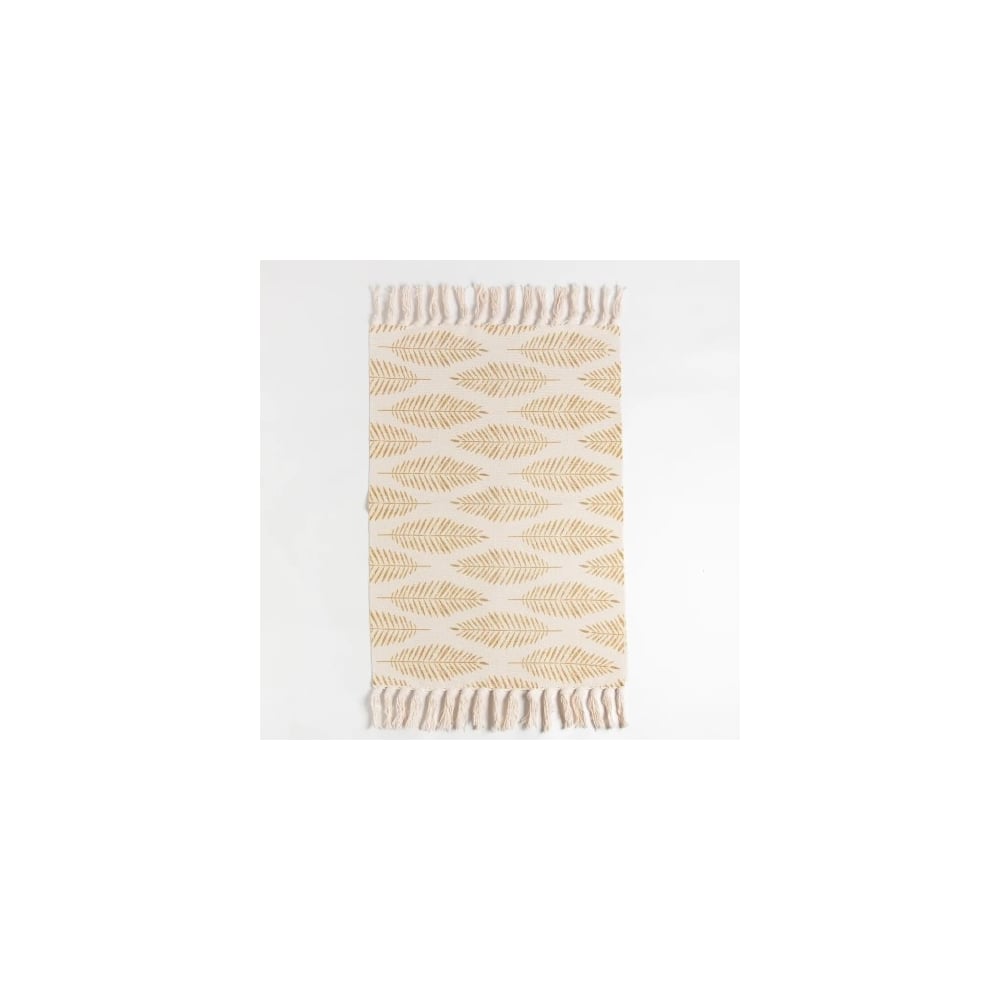 Коврик Этель Перья 60x90 см, 50% хлопок, 50% полиэстер 7088739