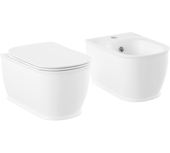 Изображение товара Подвесной безободковый унитаз Lavinia Boho Bell Pro Rimless в комплекте 2 в 1 21031001