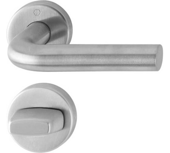 Изображение товара Объектный гарнитур Hoppe wc f69,нержавеющая сталь матовая, schnellstift, а=37-42 мм, шток 8 мм, индикатор, 3 категория 65744