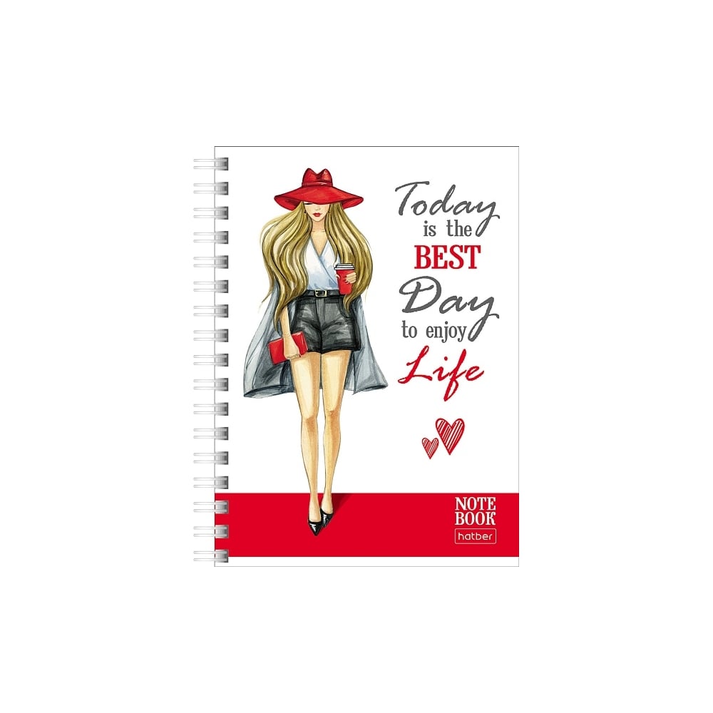 Изображение товара Записная книжка Hatber 80л А6 клетка Жизнь прекрасна! 120шт.