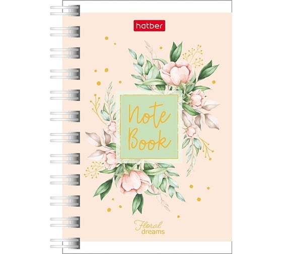 Изображение товара Записная книжка Hatber 40л А7ф 67x102мм клетка серия Floral dreams, 144шт. 076717