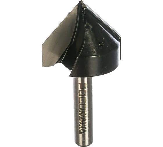 Изображение товара Фреза пазовая галтельная V-образная серия 1004 (32x32 мм; угол 90 град; хвостовик 8 мм) Росомаха 800405