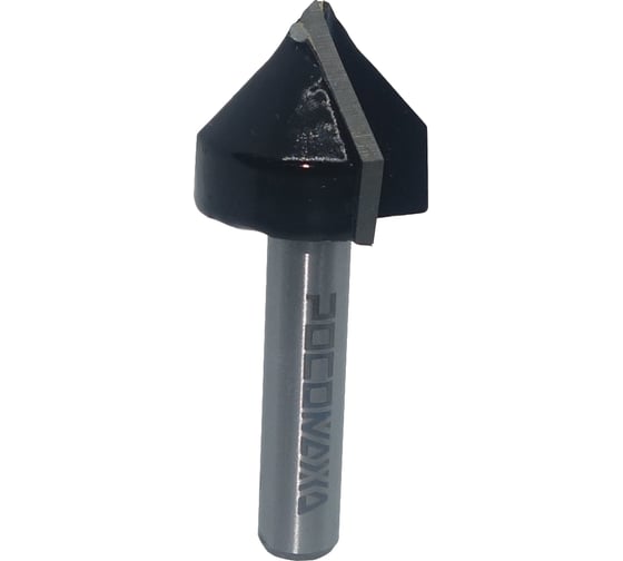 Изображение товара Фреза пазовая галтельная V-образная серия 1004 (20x17 мм; угол 60 град; хвостовик 8 мм) Росомаха 800408