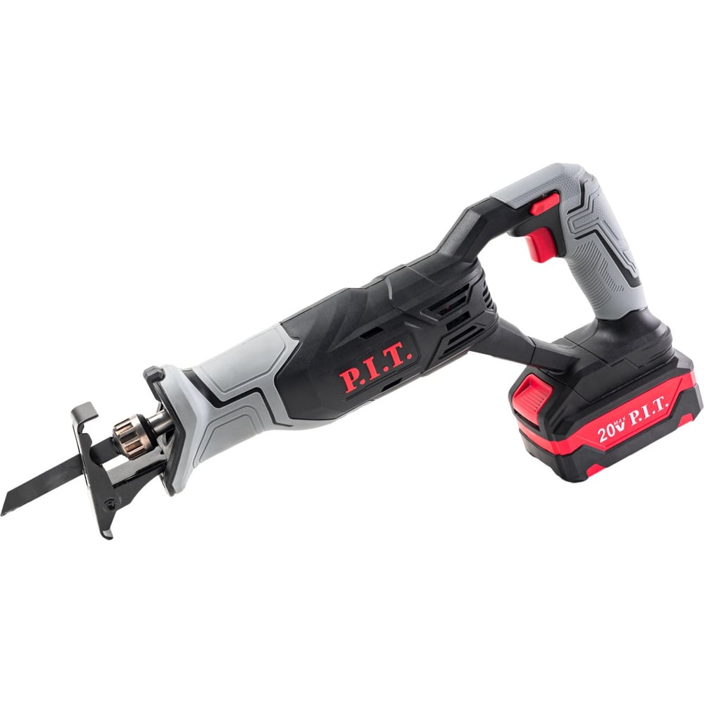 Изображение товара Аккумуляторная сабельная пила P.I.T. 20 В, 0-2700 ход/м, БЗП, пропил 115 мм, ход 22 мм, 1 АКБ Li-ion 2 Ач, ЗУ кор. PSA20H-115A/1