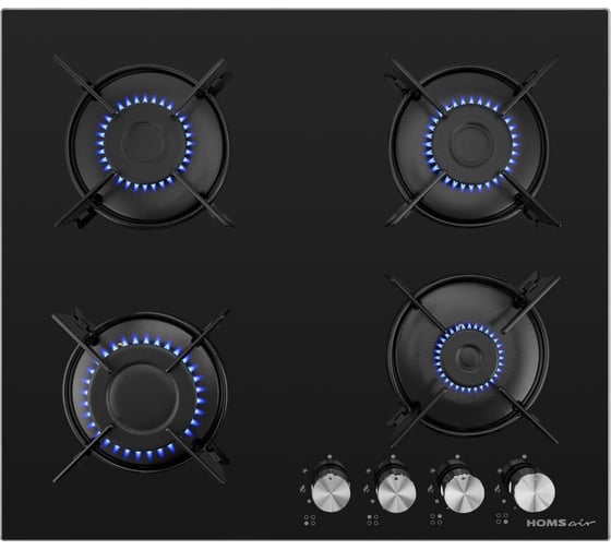 Изображение товара Газовая варочная панель HOMSair HGG641EBK