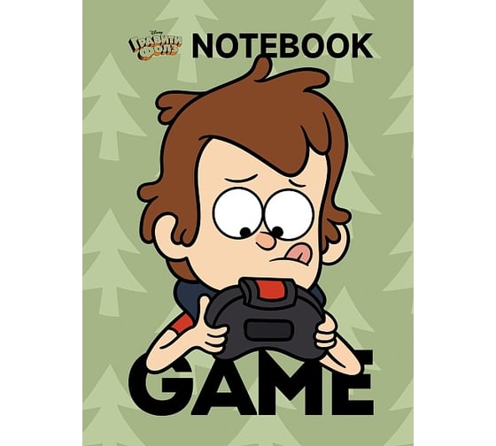 Изображение товара Записная книжка Hatber 48л А6 клетка твердый переплет Гравити Фолз DISNEY, 36шт. 082098