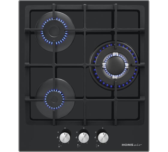 Изображение товара Газовая варочная панель HOMSair HGG433TGCBK