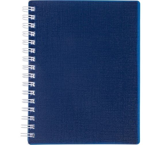 Изображение товара Записная книжка Hatber 80л А6 клетка CANVAS Синяя, 100шт. 081650
