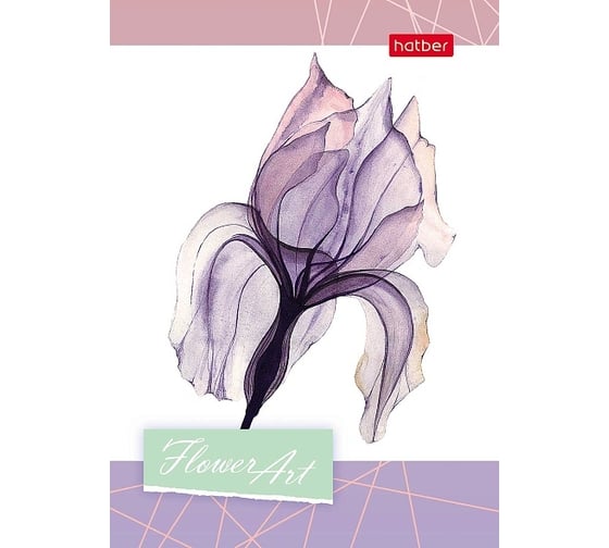 Изображение товара Записная книжка Hatber 24л А6 85x120мм ЛИНИЯ матовая ламинация, серия Нежность цветка, 280шт. 066169